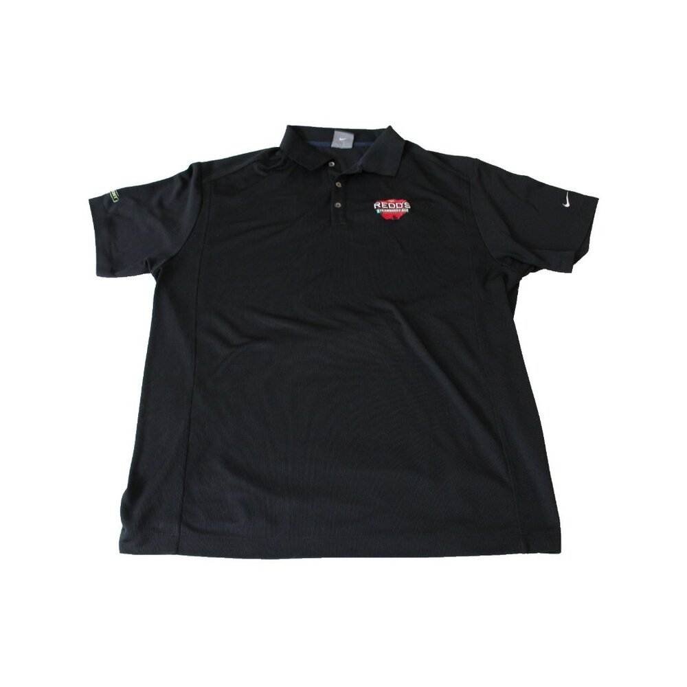 Nike Golf Dri-FIT Polo Shirt Men’s XXL Black Redd’s Strawberry Ale‎ Logo